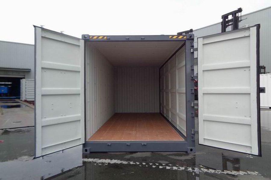 CONTENITORE CUBO DA 20 PIEDI CON LATO APERTO ALTO