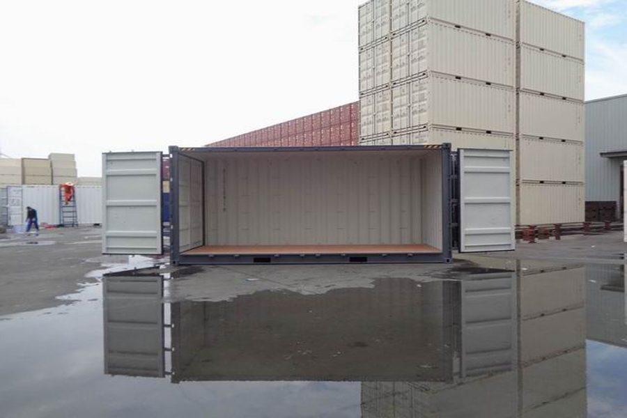 CONTENITORE CUBO DA 20 PIEDI CON LATO APERTO ALTO