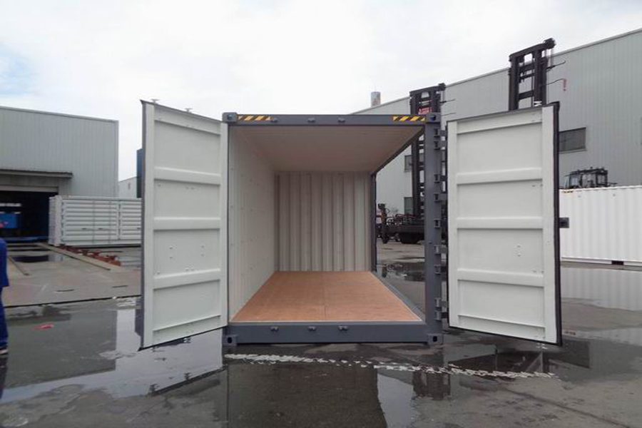 CONTENITORE CUBO DA 20 PIEDI CON LATO APERTO ALTO