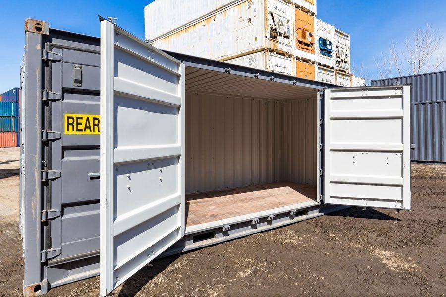 NUOVO CONTAINER CON LATO APERTO DA 20 PIEDI