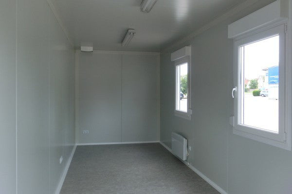 Modulo container da 20 piedi + 2 finestre + 1 porta