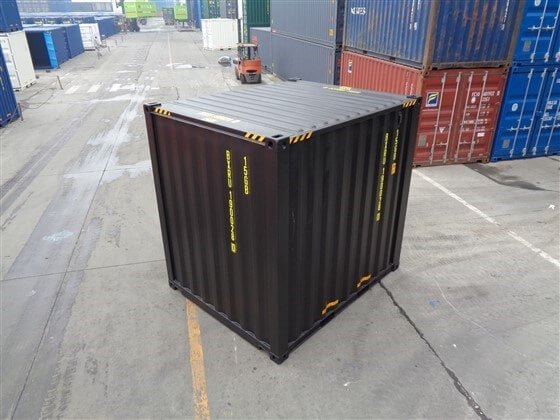 Container marino High Cube nero da 10 piedi - Nuovo