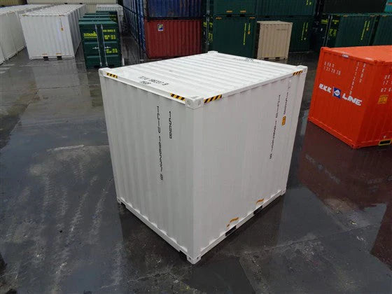 Container per spedizioni bianco high cube da 10 piedi - nuovo