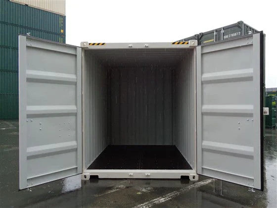 Container per spedizioni bianco high cube da 10 piedi - nuovo