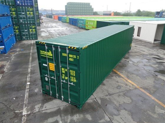 Container per spedizioni Green High Cube da 40 piedi - Nuovo