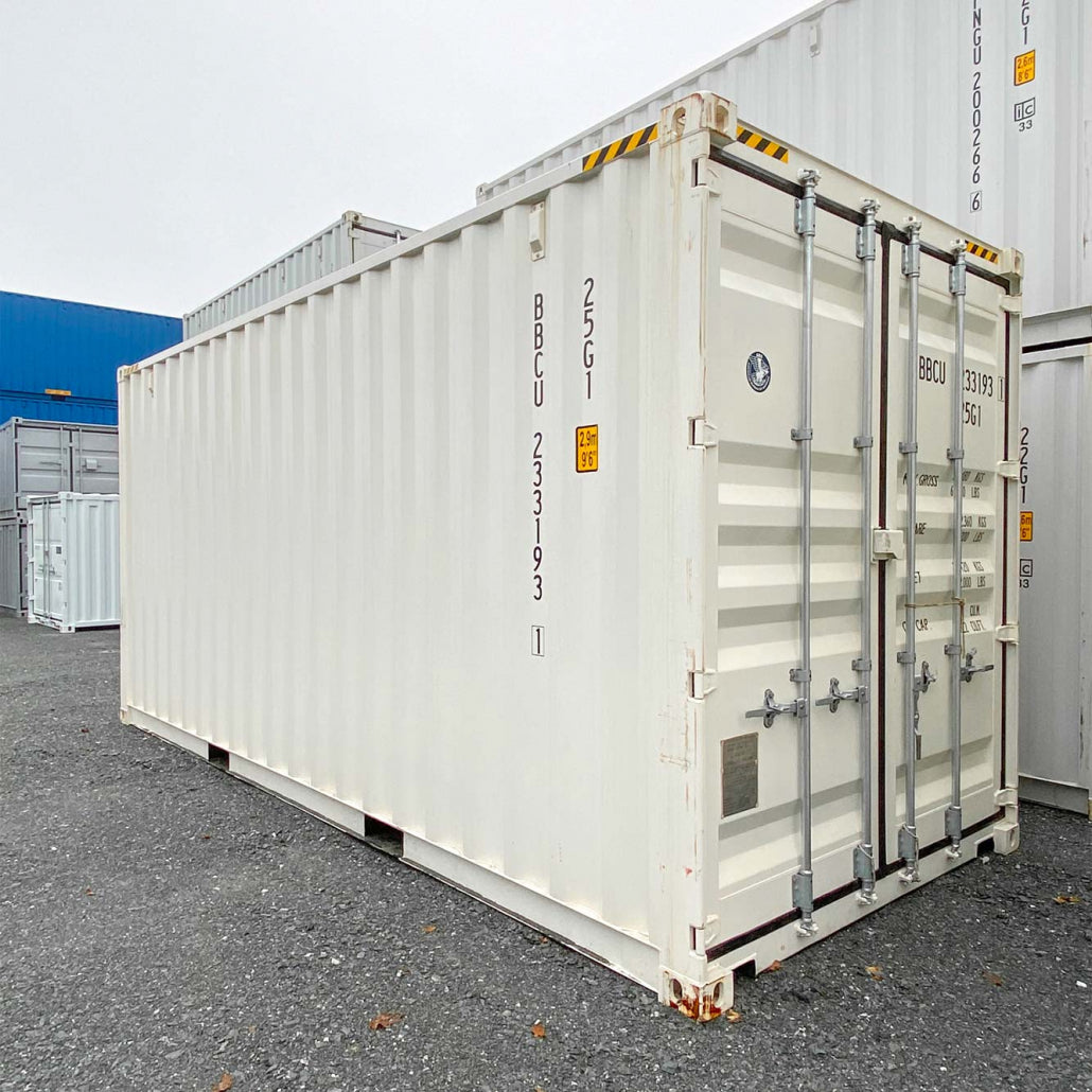 Container marittimo HC da 20 piedi (1° viaggio) bianco