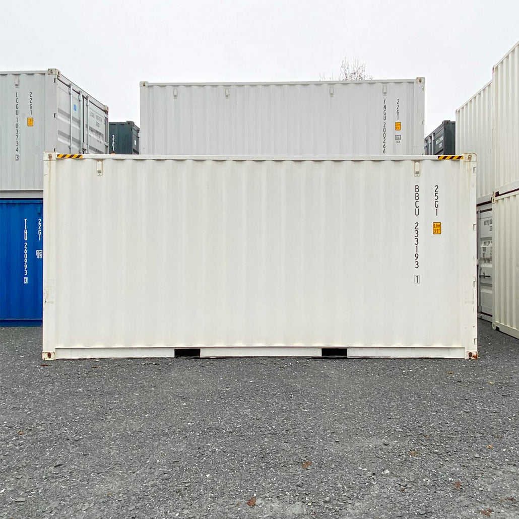 Container marittimo HC da 20 piedi (1° viaggio) bianco