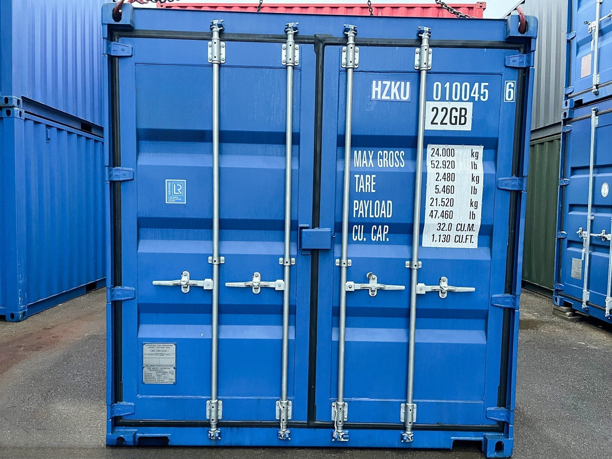 Container trattore IICL6 da 10' (3 m) in magazzino, HZKU 010 045-6