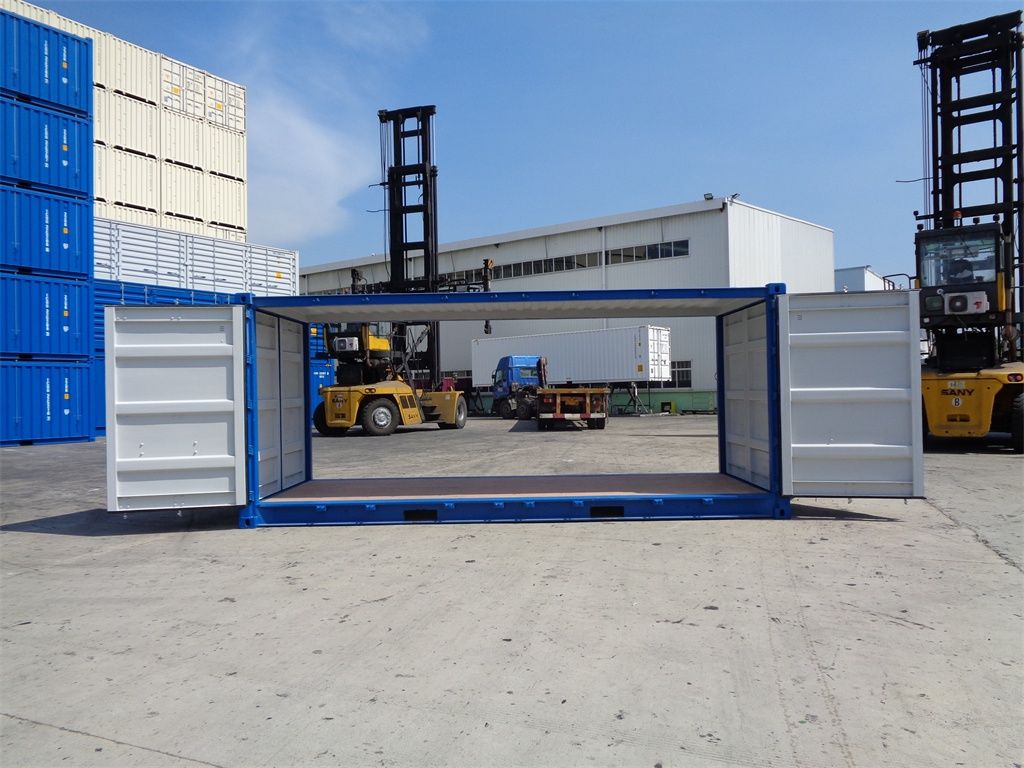 Container per spedizioni a doppia porta da 20 piedi (lato aperto)