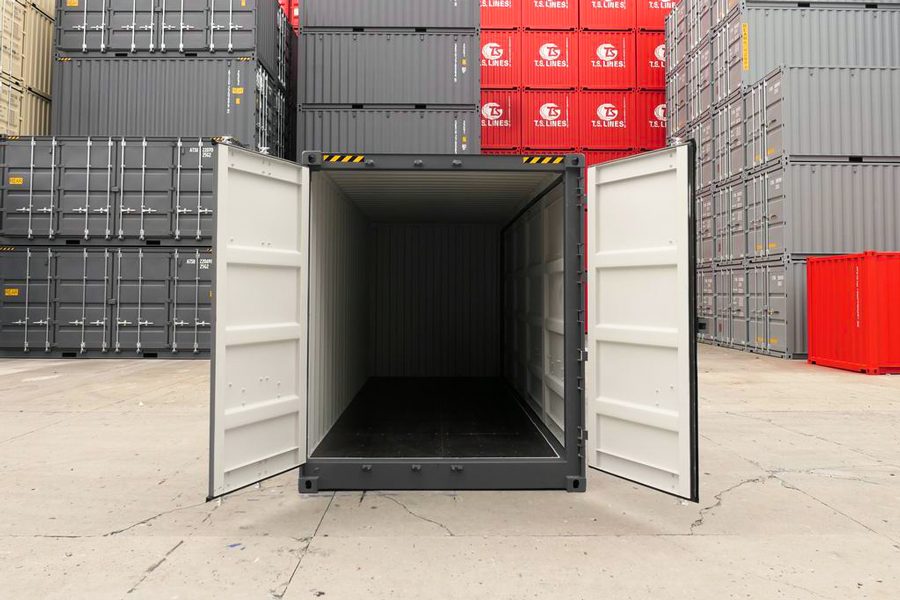 CONTENITORE CUBO DA 20 PIEDI CON LATO APERTO ALTO
