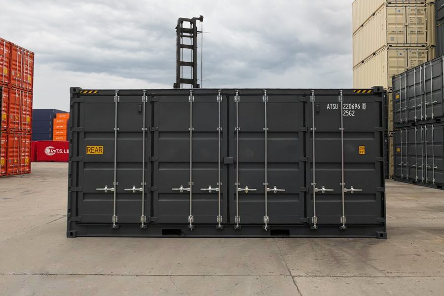 CONTENITORE CUBO DA 20 PIEDI CON LATO APERTO ALTO